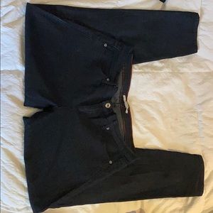 Washed look black jeans